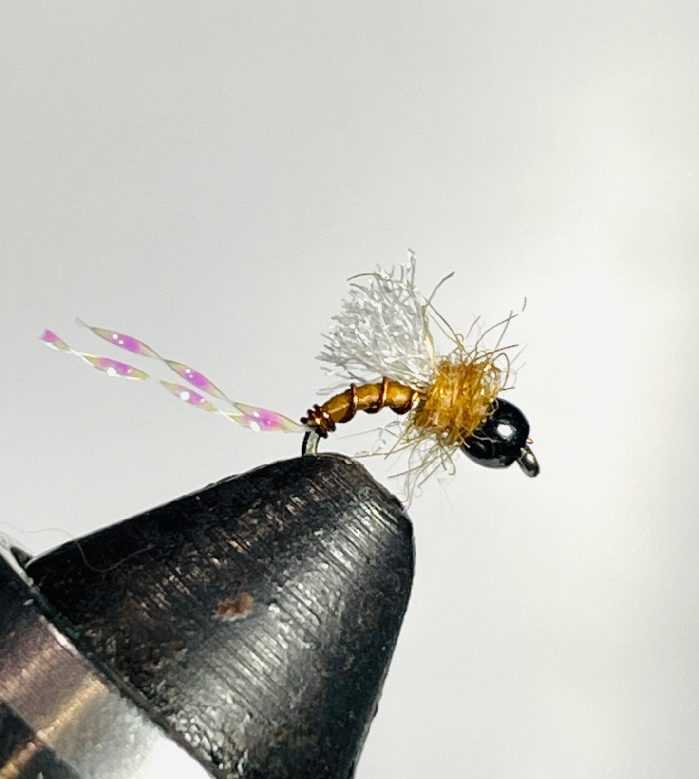 Cheeseman Emerger, Ginger fly pattern tied by Brent Jones