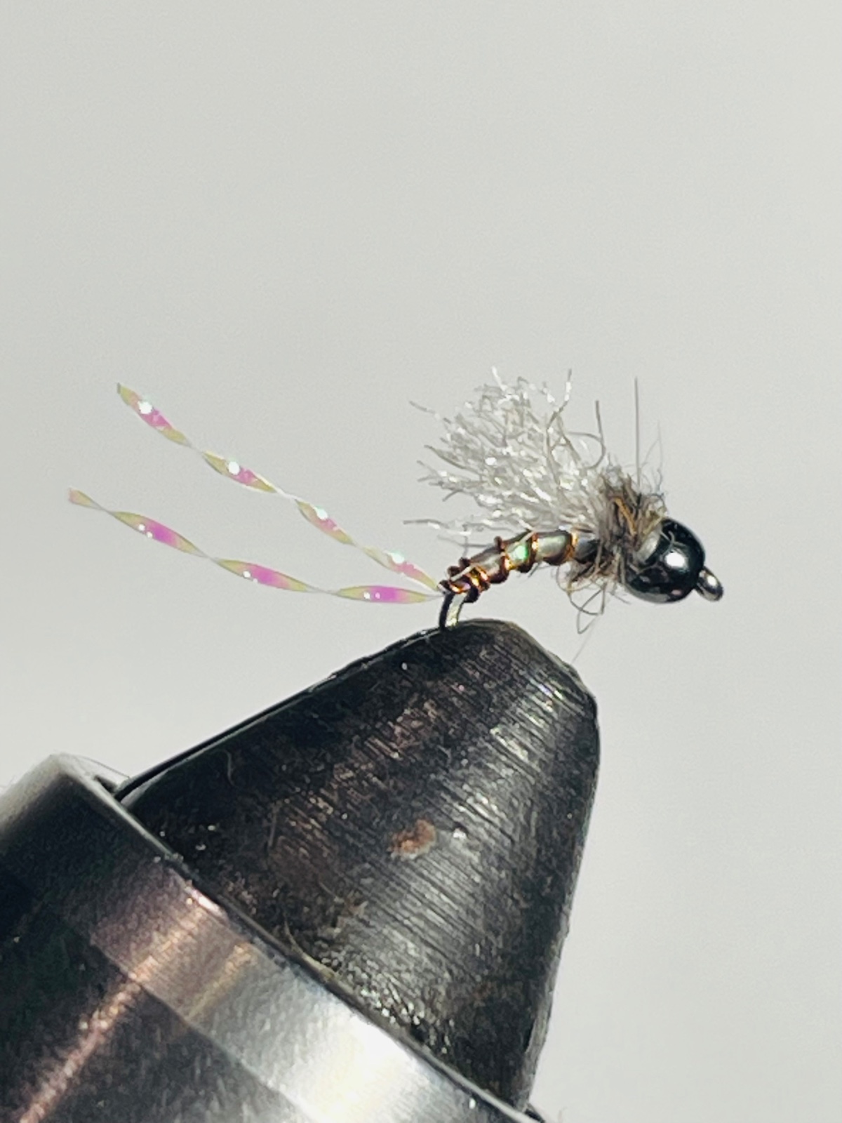 Cheeseman Emerger, Gray fly pattern tied by Brent Jones