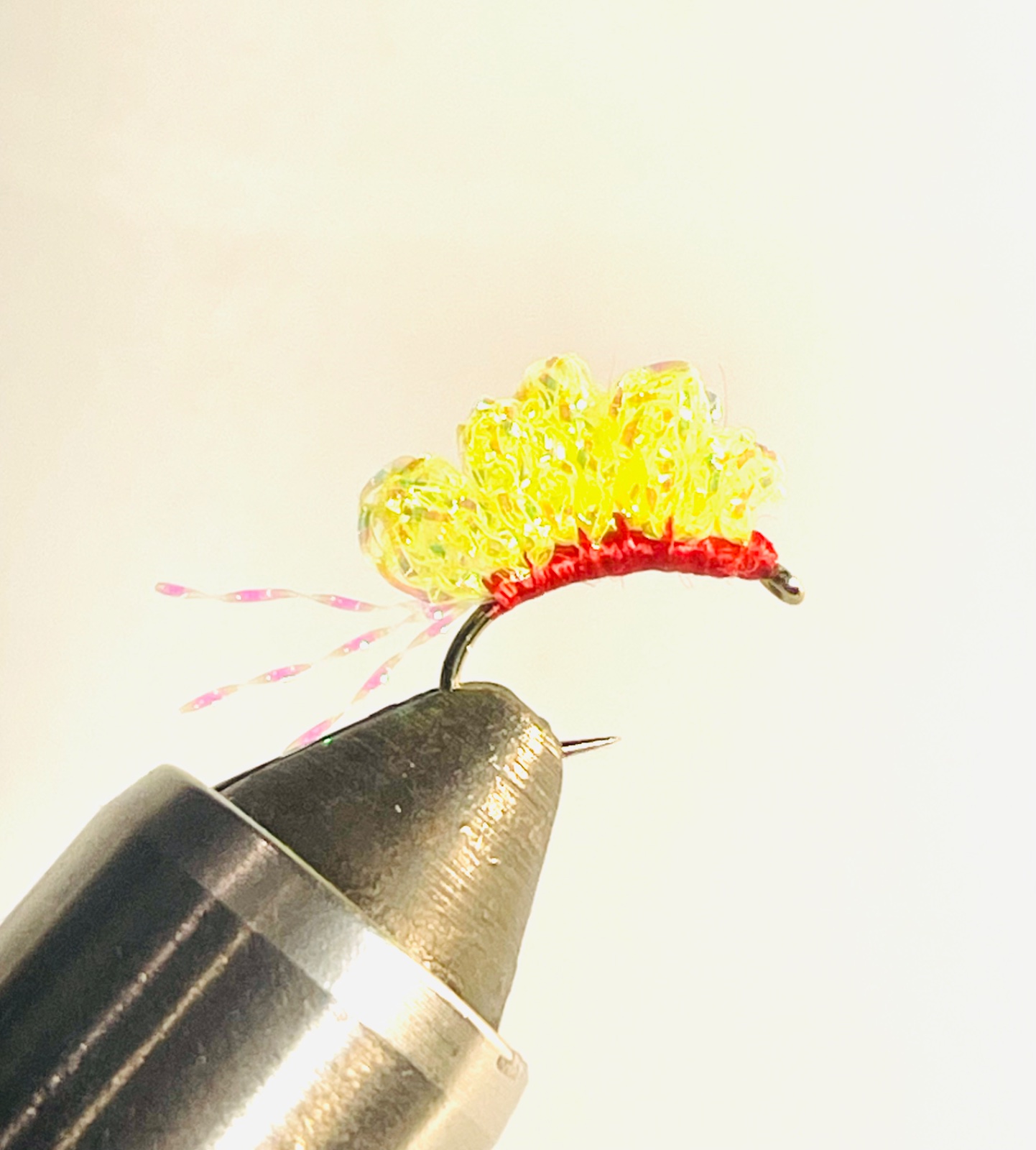 Krystal Meth, Fluorescent Yellow fly pattern tied by Brent Jones