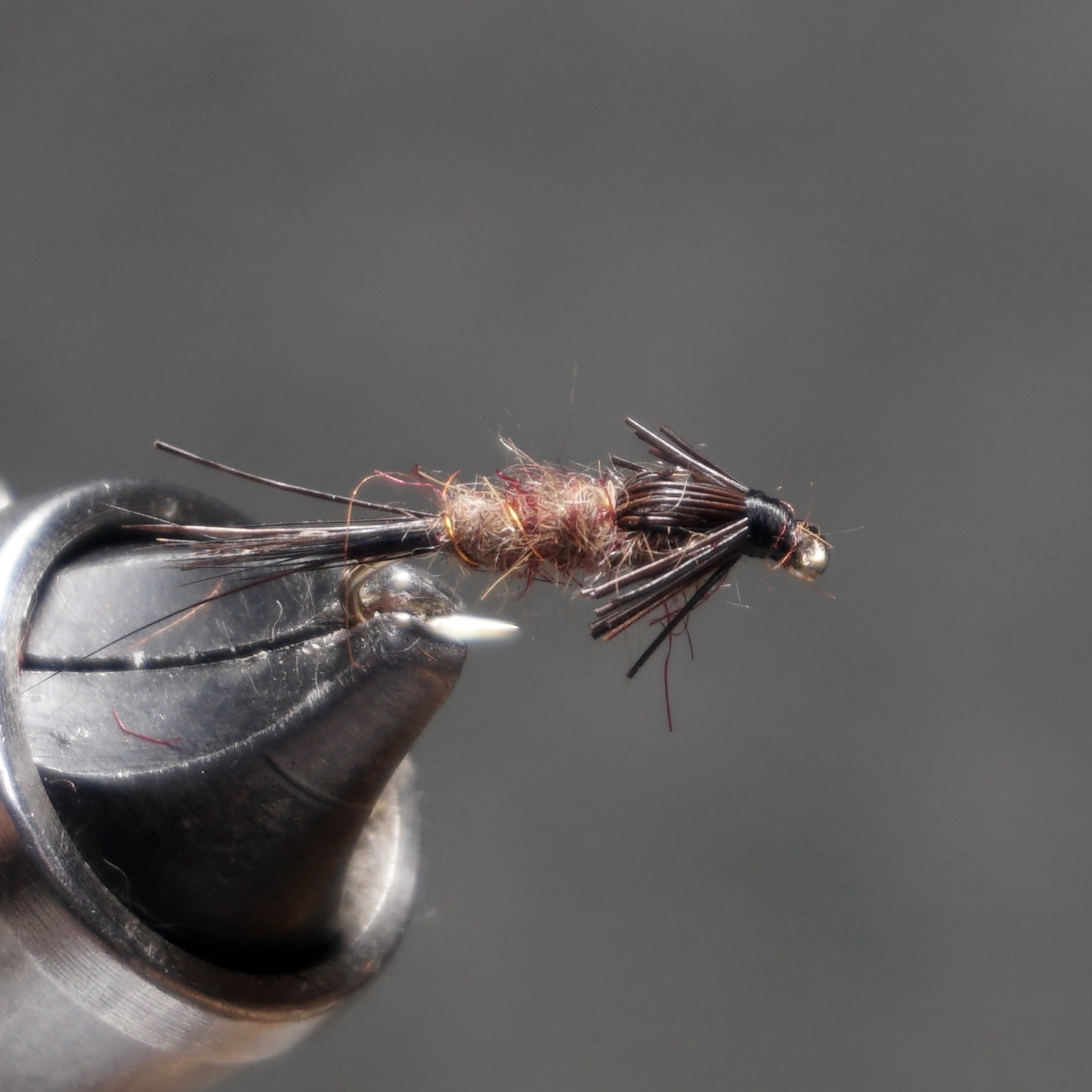 A. P. Claret and Beaver Nymph fly pattern tied by Christian Andrews
