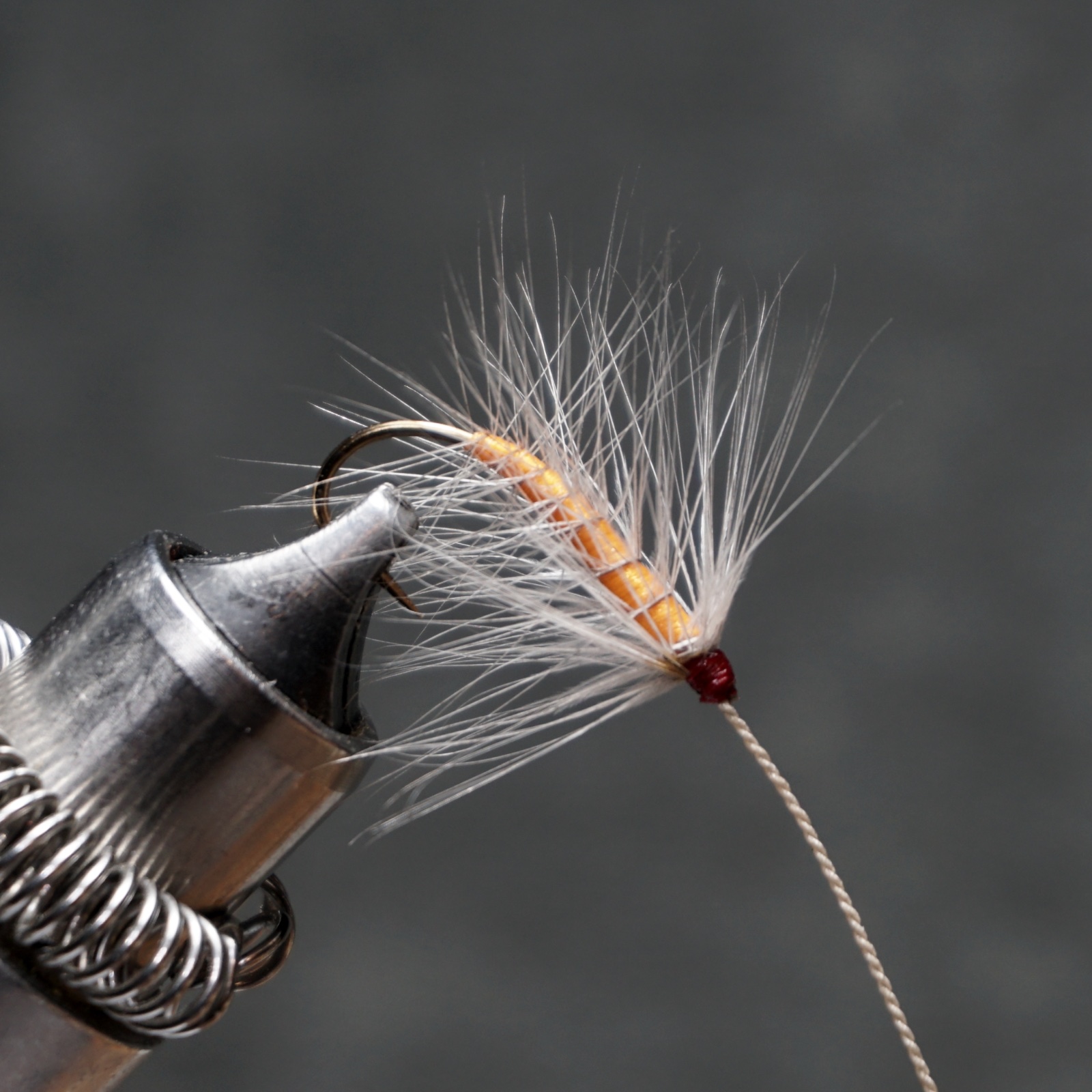 Ashy fly pattern tied by Christian Andrews